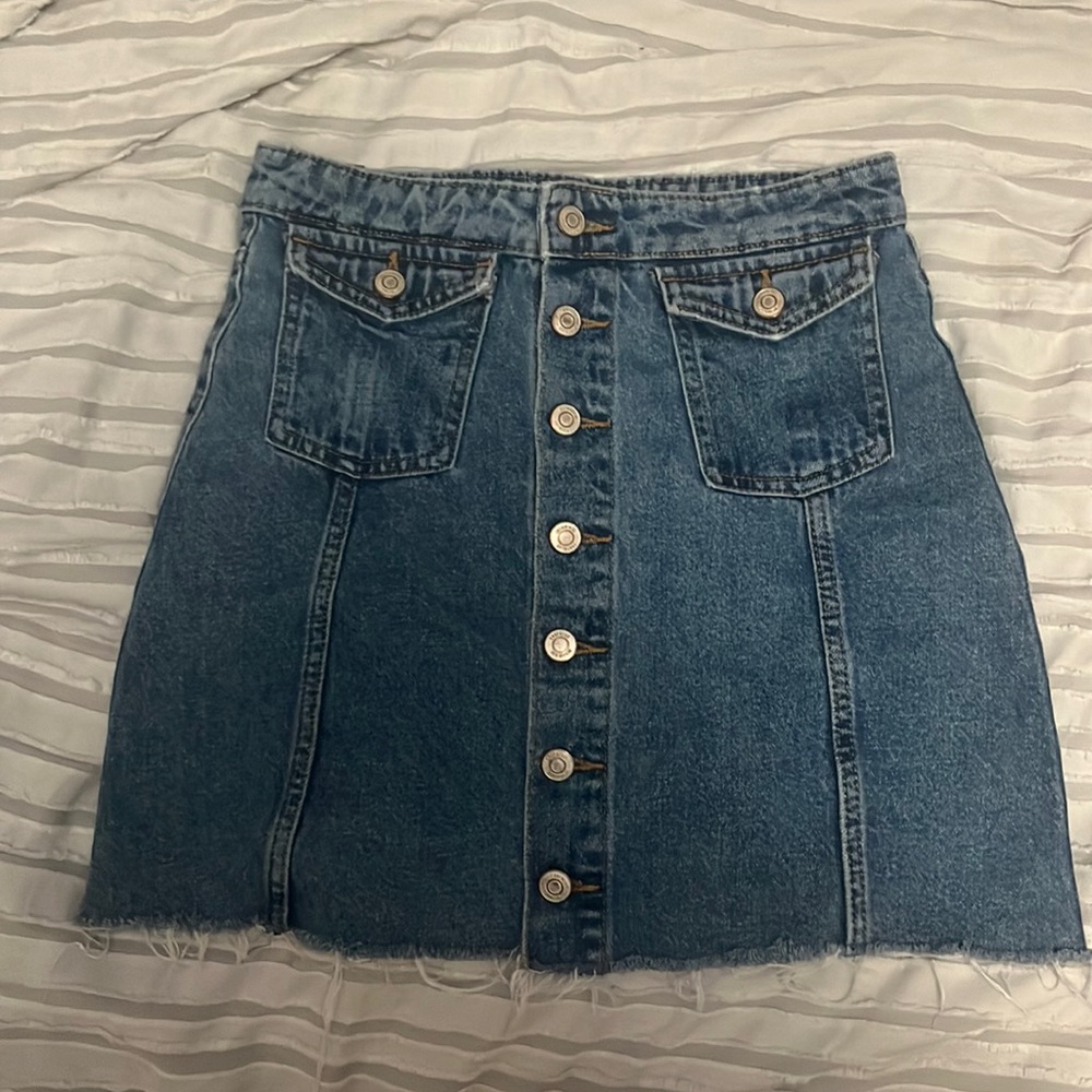 Zara TRF denim skirt